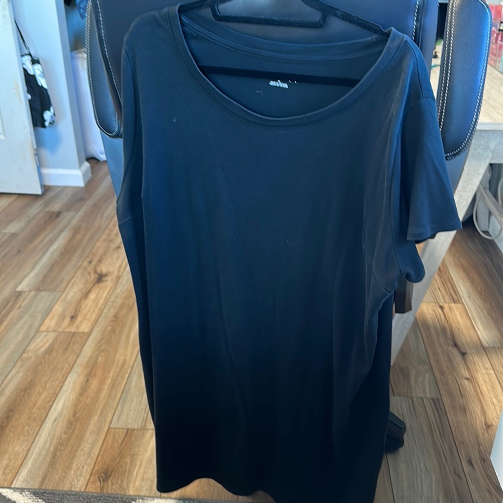 Simple black T-shirt dress